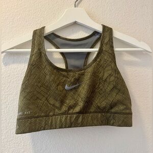 Nike Olive Green Sports Bra